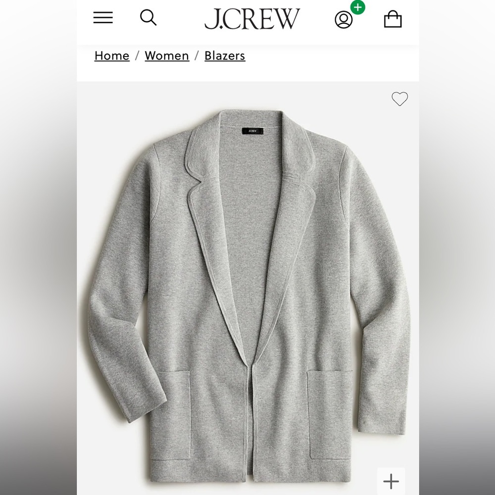 J. Crew Eloise sweater blazer